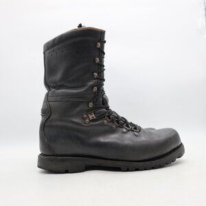 Heereseigentum Holzen Boots 2005 Men's EU Size 45 Black Leather Military Boots